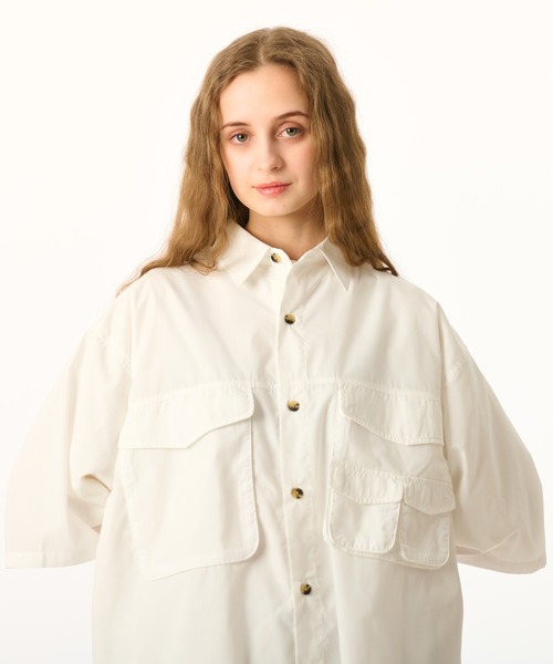 WETTEMPT（ウィテンプト）の「UTILITY WORK SHIRT / ユーティリティワークシャツ（シャツ/ブラウス・メンズ・ダークブルー/ベージュ/オフホワイト・LARGE/SMALL/MEDIUM）」の17枚目の写真