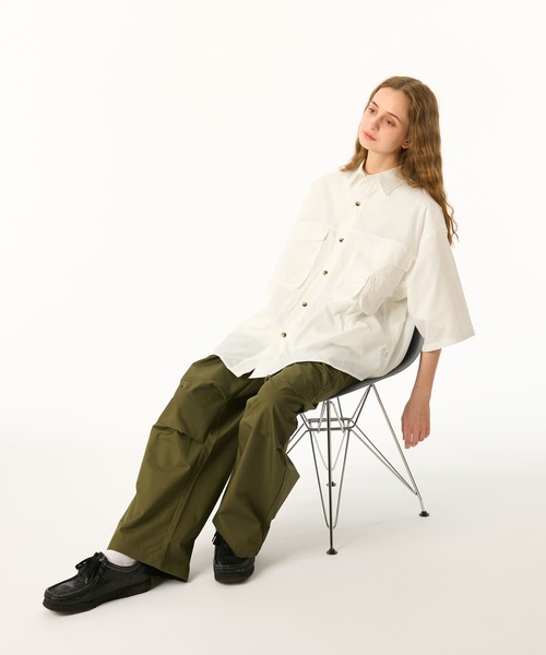 WETTEMPT（ウィテンプト）の「UTILITY WORK SHIRT / ユーティリティワークシャツ（シャツ/ブラウス・メンズ・ダークブルー/ベージュ/オフホワイト・LARGE/SMALL/MEDIUM）」の14枚目の写真