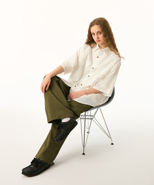 WETTEMPT（ウィテンプト）の「UTILITY WORK SHIRT / ユーティリティワークシャツ（シャツ/ブラウス・メンズ・ダークブルー/ベージュ/オフホワイト・LARGE/SMALL/MEDIUM）」の15枚目の写真