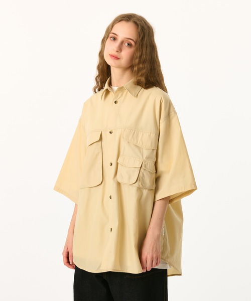 WETTEMPT（ウィテンプト）の「UTILITY WORK SHIRT / ユーティリティワークシャツ（シャツ/ブラウス・メンズ・ダークブルー/ベージュ/オフホワイト・LARGE/SMALL/MEDIUM）」の4枚目の写真