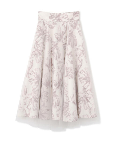 PROPORTION BODY DRESSING（プロポーションボディドレッシング）の「チュールフラワースカート / 1214120404（スカート・レディース・ブラック/ベージュ・SMALL/MEDIUM）」の13枚目の写真