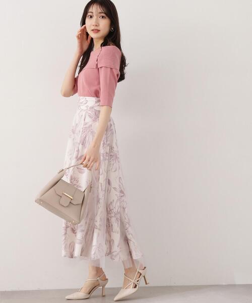 PROPORTION BODY DRESSING（プロポーションボディドレッシング）の「チュールフラワースカート / 1214120404（スカート・レディース・ブラック/ベージュ・SMALL/MEDIUM）」の20枚目の写真