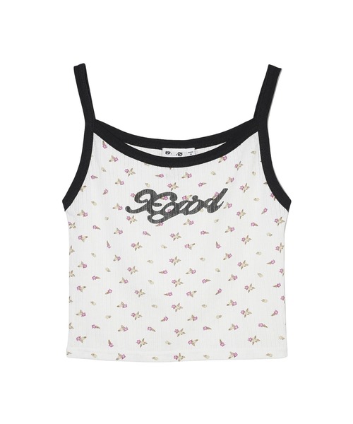 X-girl（エックスガール）の「HIBISCUS CAMISOLE（キャミソール・レディース・ライトブルー/ホワイト・S/M）」の13枚目の写真