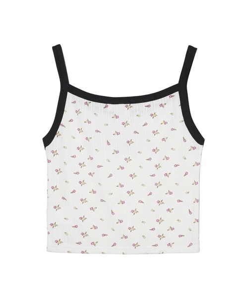 X-girl（エックスガール）の「HIBISCUS CAMISOLE（キャミソール・レディース・ライトブルー/ホワイト・S/M）」の14枚目の写真