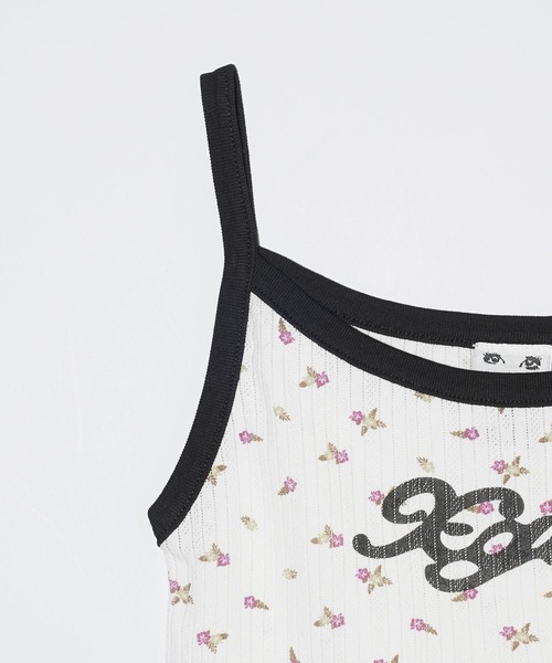 X-girl（エックスガール）の「HIBISCUS CAMISOLE（キャミソール・レディース・ライトブルー/ホワイト・S/M）」の17枚目の写真