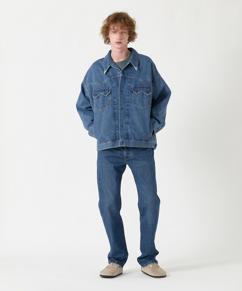 リーバイス デニムセットアップ ダークブルー 501 w32