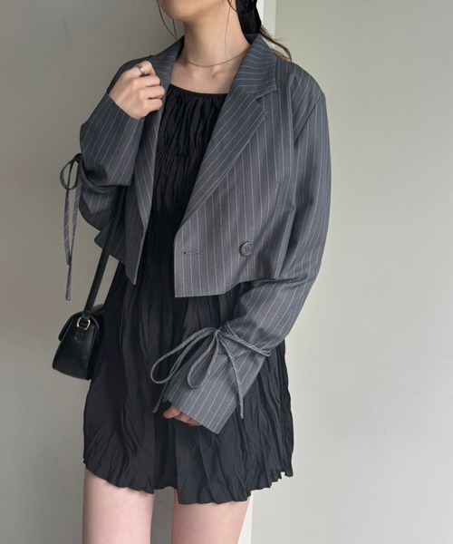 one after another NICE CLAUP（ワンアフターアナザーナイスクラップ）の「クリンクルチュニック（シャツ/ブラウス・レディース・ライトグレー/オフホワイト/ライトイエロー/ブラック・FREE）」の17枚目の写真