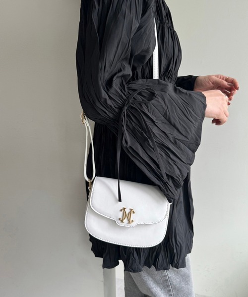 one after another NICE CLAUP（ワンアフターアナザーナイスクラップ）の「クリンクルチュニック（シャツ/ブラウス・レディース・ライトグレー/オフホワイト/ライトイエロー/ブラック・FREE）」の19枚目の写真