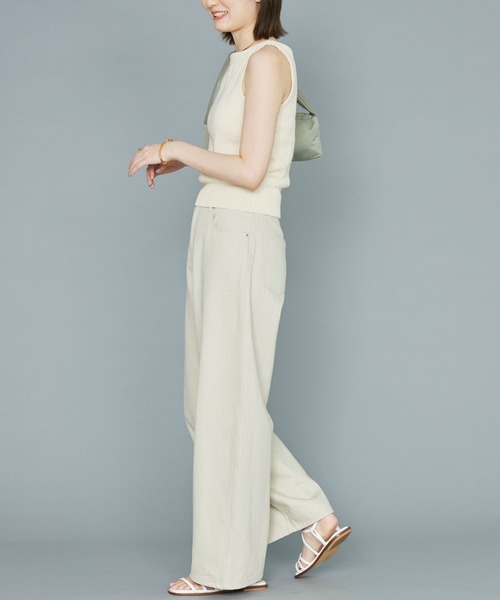 BABYLONE（バビロン）の「[OT]HEMPCOワイドパンツ（その他パンツ・レディース・ライトベージュ/ブラック/オフホワイト・38inch/36inch）」の13枚目の写真