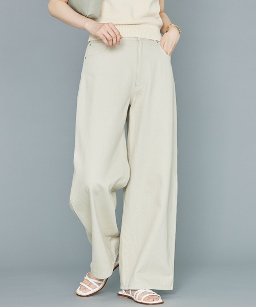 BABYLONE（バビロン）の「[OT]HEMPCOワイドパンツ（その他パンツ・レディース・ライトベージュ/ブラック/オフホワイト・38inch/36inch）」の17枚目の写真