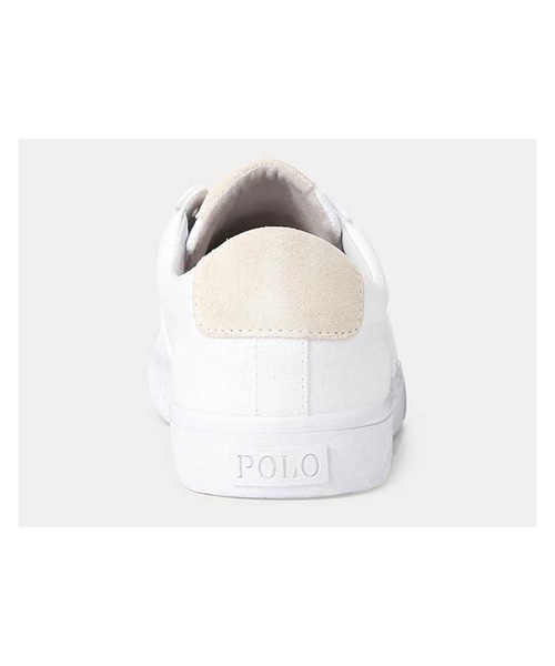 POLO RALPH LAUREN（ポロ ラルフ ローレン）の「ポロ ラルフ ローレンSAYER セイヤー スニーカー（スニーカー・レディース・ホワイト/ネイビー・70/60/50/40）」の4枚目の写真
