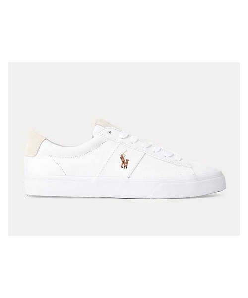 POLO RALPH LAUREN（ポロ ラルフ ローレン）の「ポロ ラルフ ローレンSAYER セイヤー スニーカー（スニーカー・レディース・ホワイト/ネイビー・70/60/50/40）」の3枚目の写真
