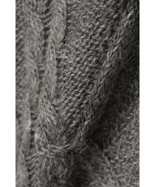 417 EDIFICE（フォーワンセブンエディフィス）の「◇W/アルパカ アランC/N ニット（ニット/セーター・メンズ・ホワイト/ブラウン/ネイビー/イエロー/グレー/グリーン系その他・MEDIUM/SMALL/LARGE）」の20枚目の写真