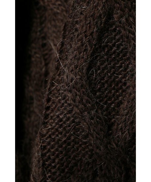 417 EDIFICE（フォーワンセブンエディフィス）の「◇W/アルパカ アランC/N ニット（ニット/セーター・メンズ・ホワイト/ブラウン/ネイビー/イエロー/グレー/グリーン系その他・MEDIUM/SMALL/LARGE）」の12枚目の写真