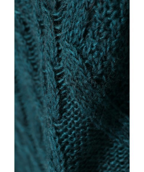 417 EDIFICE（フォーワンセブンエディフィス）の「◇W/アルパカ アランC/N ニット（ニット/セーター・メンズ・ホワイト/ブラウン/ネイビー/イエロー/グレー/グリーン系その他・MEDIUM/SMALL/LARGE）」の13枚目の写真