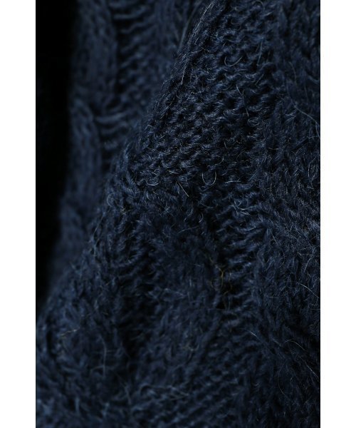 417 EDIFICE（フォーワンセブンエディフィス）の「◇W/アルパカ アランC/N ニット（ニット/セーター・メンズ・ホワイト/ブラウン/ネイビー/イエロー/グレー/グリーン系その他・MEDIUM/SMALL/LARGE）」の14枚目の写真