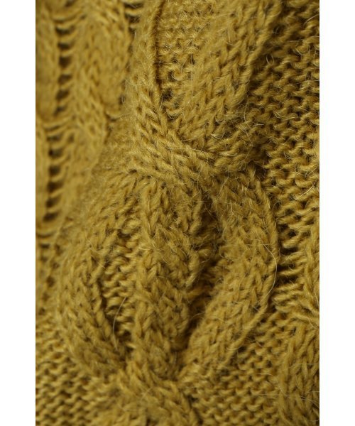 417 EDIFICE（フォーワンセブンエディフィス）の「◇W/アルパカ アランC/N ニット（ニット/セーター・メンズ・ホワイト/ブラウン/ネイビー/イエロー/グレー/グリーン系その他・MEDIUM/SMALL/LARGE）」の15枚目の写真