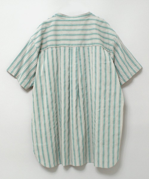 RNA-N（アールエヌエーエヌ）の「B2822 コードストライプシャツ（シャツ/ブラウス・レディース・ベージュ/グレー/ライトブルー・MEDIUM）」の5枚目の写真