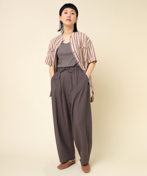 RNA-N（アールエヌエーエヌ）の「B2822 コードストライプシャツ（シャツ/ブラウス・レディース・ベージュ/グレー/ライトブルー・MEDIUM）」の14枚目の写真