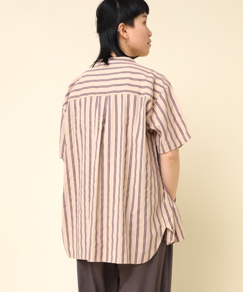 RNA-N（アールエヌエーエヌ）の「B2822 コードストライプシャツ（シャツ/ブラウス・レディース・ベージュ/グレー/ライトブルー・MEDIUM）」の13枚目の写真