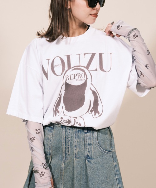 RePRODUCTION LABEL（リプロダクションレーベル）の「【ユニセックス】【RePRODUCTION LABEL / リプロダクションレーベル】アソートパウダー加工グラインダーグラフィックTシャツ（Tシャツ/カットソー・レディース・オフホワイト/ブルー/グレー/ホワイト系その他2/ブラック系その他/ブラック系その他3/ブラック/ブラック系その他2/グレー系その他/ホワイト/グリーン/レッド/ホワイト系その他/ホワイト系その他3/グレー系その他2・FREE）」の17枚目の写真