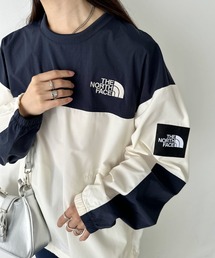 国内未発売 THE NORTH FACE(ザ・ノースフェイス)/バイカラー 切替ワンポイント クルーネックトップス /ALBANY CREWNECK