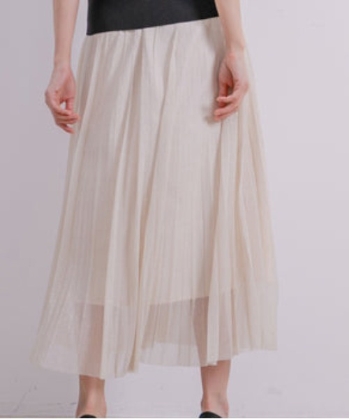 Jayro(ジャイロ)の「ラメチュールプリーツスカート(スカート・レディース・シルバー/ブラック/ゴールド・M)」の7枚目の写真