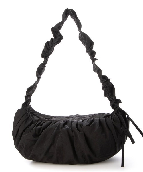 cache cache(カシュ カシュ)の「カシュカシュ cachecache / フリルハンドルタックショルダー(ショルダーバッグ・レディース・ブラック/シルバー/アイボリー・FREE)」の10枚目の写真