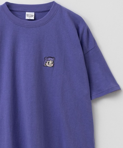 Mac-House(マックハウス)の「PEKO ワンポイント刺繍Tシャツ(Tシャツ/カットソー・レディース・サックスブルー/ブルー系その他/クリーム/ブラック・M/L)」の4枚目の写真