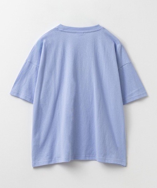 Mac-House(マックハウス)の「PEKO ワンポイント刺繍Tシャツ(Tシャツ/カットソー・レディース・サックスブルー/ブルー系その他/クリーム/ブラック・M/L)」の10枚目の写真