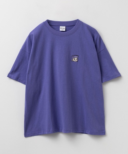 Mac-House(マックハウス)の「PEKO ワンポイント刺繍Tシャツ(Tシャツ/カットソー・レディース・サックスブルー/ブルー系その他/クリーム/ブラック・M/L)」の11枚目の写真