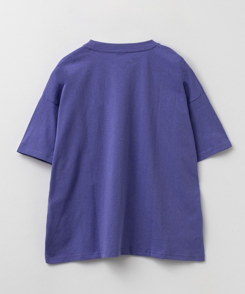 Mac-House(マックハウス)の「PEKO ワンポイント刺繍Tシャツ(Tシャツ/カットソー・レディース・サックスブルー/ブルー系その他/クリーム/ブラック・M/L)」の12枚目の写真