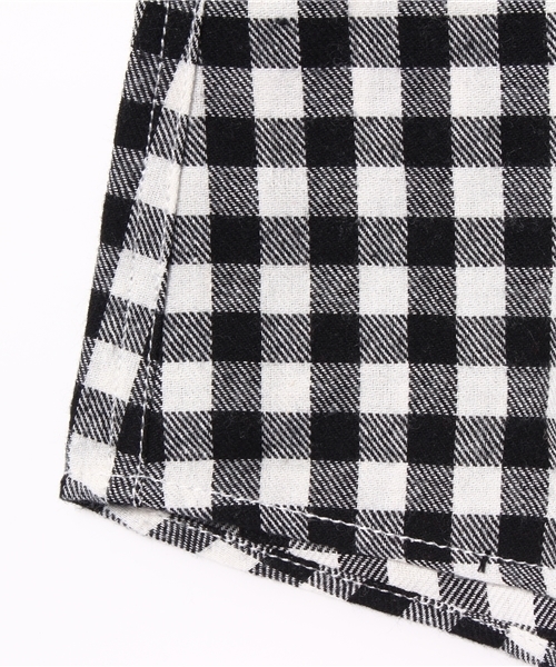 X-girl Stages（エックスガールステージス）の「BLOCK PLAID BASIC L/S SHIRT DRESS(4T～7T)（ワンピース・キッズ・ホワイト/レッド・4T/7T/6T/5T）」の7枚目の写真