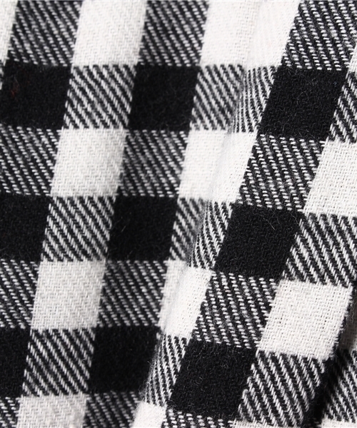 X-girl Stages（エックスガールステージス）の「BLOCK PLAID BASIC L/S SHIRT DRESS(4T～7T)（ワンピース・キッズ・ホワイト/レッド・4T/7T/6T/5T）」の9枚目の写真