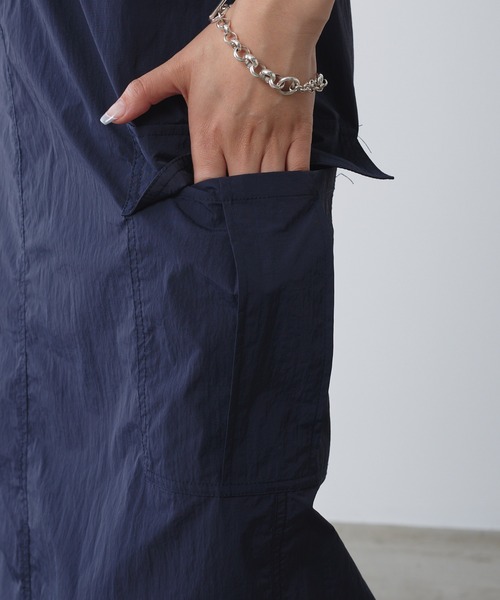 CIAOPANIC TYPY（チャオパニックティピー）の「■【WEB限定】ナイロンカーゴスカート（スカート・レディース・ネイビー/ブラック/カーキ/ブラウン・SMALL/MEDIUM）」の5枚目の写真