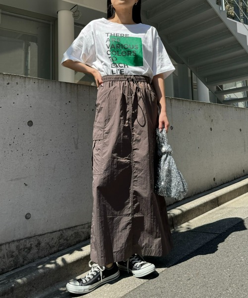 CIAOPANIC TYPY（チャオパニックティピー）の「■【WEB限定】ナイロンカーゴスカート（スカート・レディース・ネイビー/ブラック/カーキ/ブラウン・SMALL/MEDIUM）」の18枚目の写真