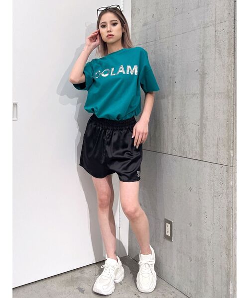 GYDA（ジェイダ）の「Square gydaサテンパンツ（その他パンツ・レディース・ブラック/オフホワイト・FREE）」の14枚目の写真