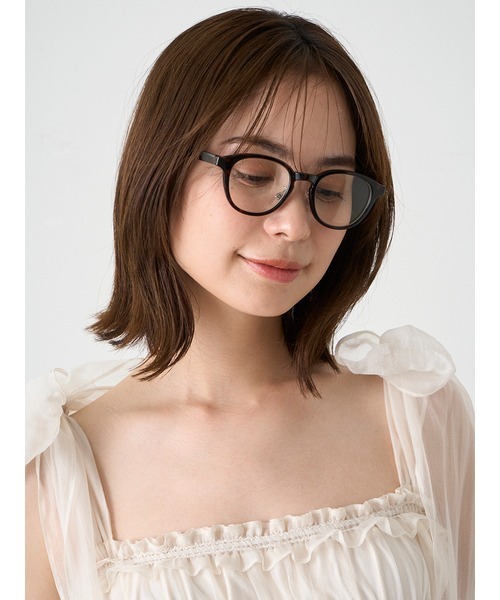 SNIDEL（スナイデル）の「ボスリントンメガネ（メガネ・レディース・その他/ブラック・FREE）」の3枚目の写真