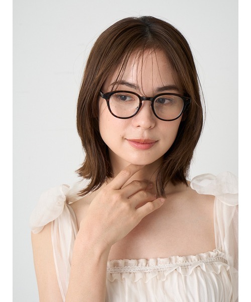 SNIDEL（スナイデル）の「ボスリントンメガネ（メガネ・レディース・その他/ブラック・FREE）」の4枚目の写真