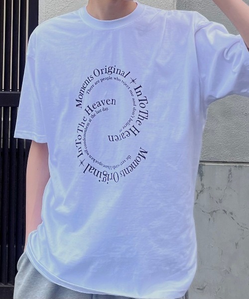 Chikashitsu +（チカシツプラス）の「【Chikashitsu +】logo graphic t-shirt 2 / ロゴグラフィック半袖Tシャツ（Tシャツ/カットソー・メンズ・チャコール/ブラック/ホワイト・ONE SIZE）」の15枚目の写真