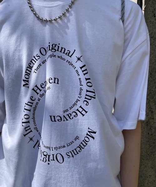 Chikashitsu +（チカシツプラス）の「【Chikashitsu +】logo graphic t-shirt 2 / ロゴグラフィック半袖Tシャツ（Tシャツ/カットソー・メンズ・チャコール/ブラック/ホワイト・ONE SIZE）」の12枚目の写真