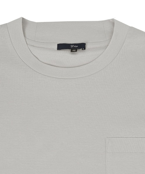 g-stage(ジーステージ)の「g-stage 春夏リブスタート シルケット クルーネック ニットソー(Tシャツ/カットソー・メンズ・ホワイト/ライトグレー/ブラウン/ブラック・46/48/50)」の10枚目の写真