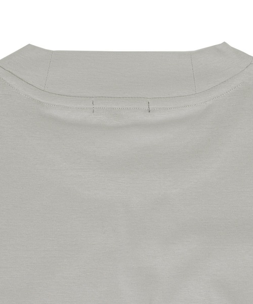 g-stage(ジーステージ)の「g-stage 春夏リブスタート シルケット クルーネック ニットソー(Tシャツ/カットソー・メンズ・ホワイト/ライトグレー/ブラウン/ブラック・46/48/50)」の11枚目の写真