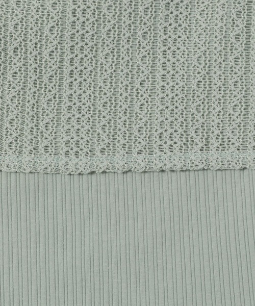 mysty woman(ミスティウーマン)の「ラッセルレースリボンツイン 127793(カーディガン/ボレロ・レディース・アイボリー/ライトブルー/モカ/ライトグリーン/ピンク・FREE)」の16枚目の写真