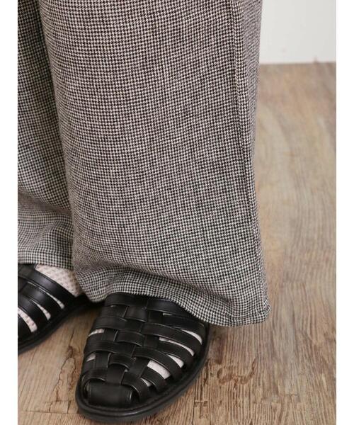 Samansa Mos2（サマンサ モスモス）の「【Lサイズ WEB限定】【接触冷感・UVカット】レーヨン麻ストレートパンツ（その他パンツ・レディース・チャコールグレー/ベージュ/ブルー/モカ・M/L）」の13枚目の写真