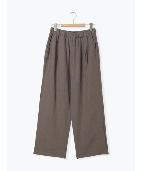 Samansa Mos2（サマンサ モスモス）の「【Lサイズ WEB限定】【接触冷感・UVカット】レーヨン麻ストレートパンツ（その他パンツ・レディース・チャコールグレー/ベージュ/ブルー/モカ・M/L）」の15枚目の写真