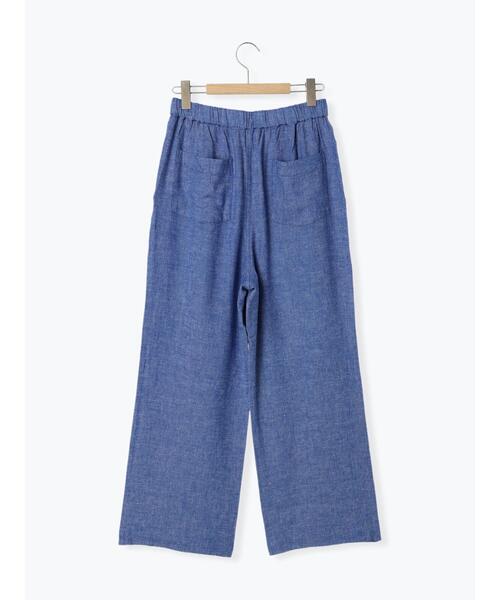 Samansa Mos2（サマンサ モスモス）の「【Lサイズ WEB限定】【接触冷感・UVカット】レーヨン麻ストレートパンツ（その他パンツ・レディース・チャコールグレー/ベージュ/ブルー/モカ・M/L）」の19枚目の写真