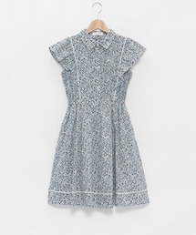 【リバティプリント】衿つきワンピース