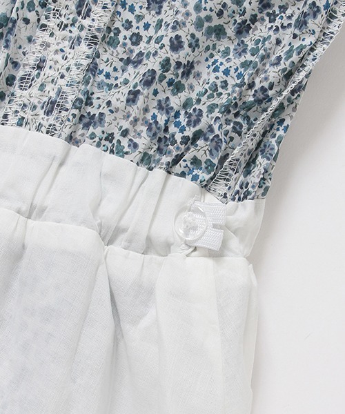 pom ponette junior（ポンポネットジュニア）の「【リバティプリント】衿つきワンピース（ワンピース・キッズ・ブルー/ネイビー・S/M/L/LL）」の5枚目の写真