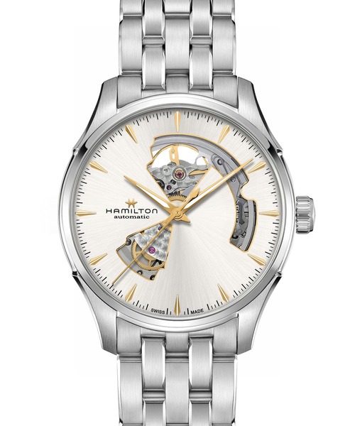 Hamilton 自動巻き 腕時計 シルバー ジャズマスター HAMILTON [ハミルトン] 腕時計 Jazzmaster （ジャズマスター） Open